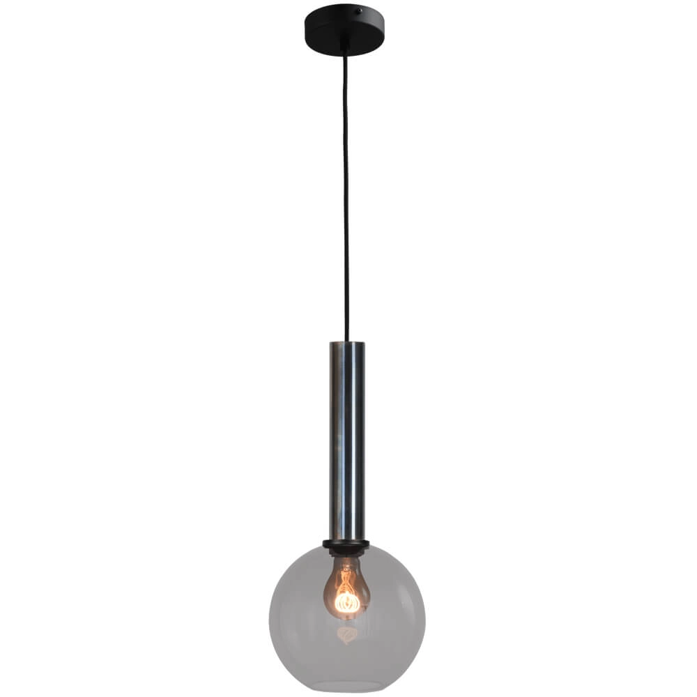 Hanging lamp Ø 20cm Bella 2 Dappled oil with smoke glass