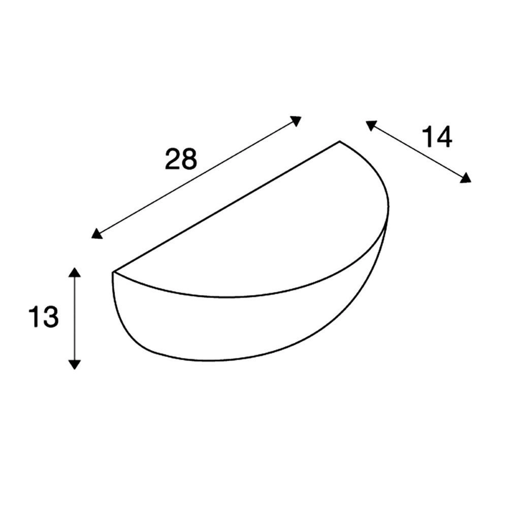 Wall lamp GL 101 E14 modern SLV 4024163093521