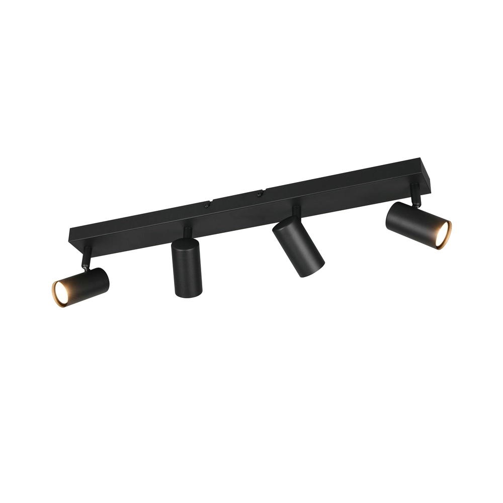 Surface-mounted spot Taryn 4-light black Trio 4017807685633
