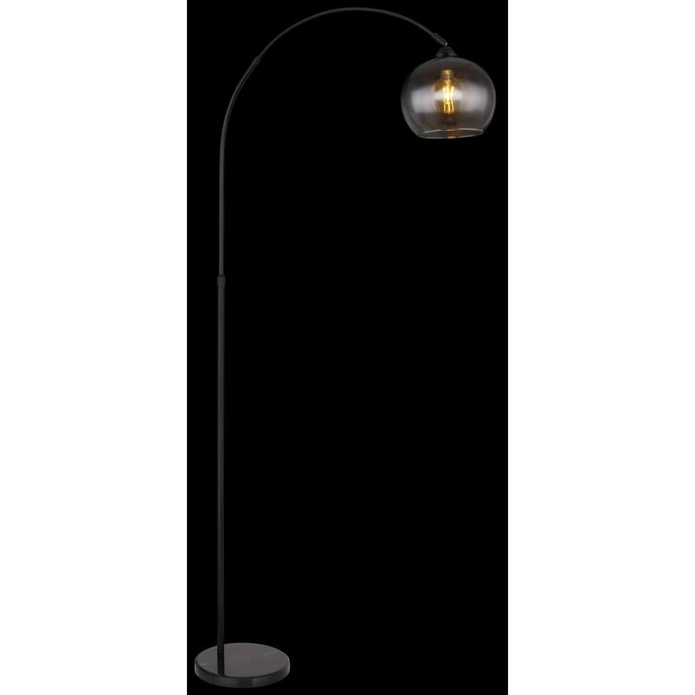 Black arc lamp Newcastle Bulb Smoke Glass Globo 9007371454228