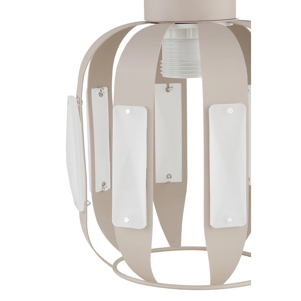 Dining room pendant lamp Arlen 3-light sand brown Globo 9007371583560