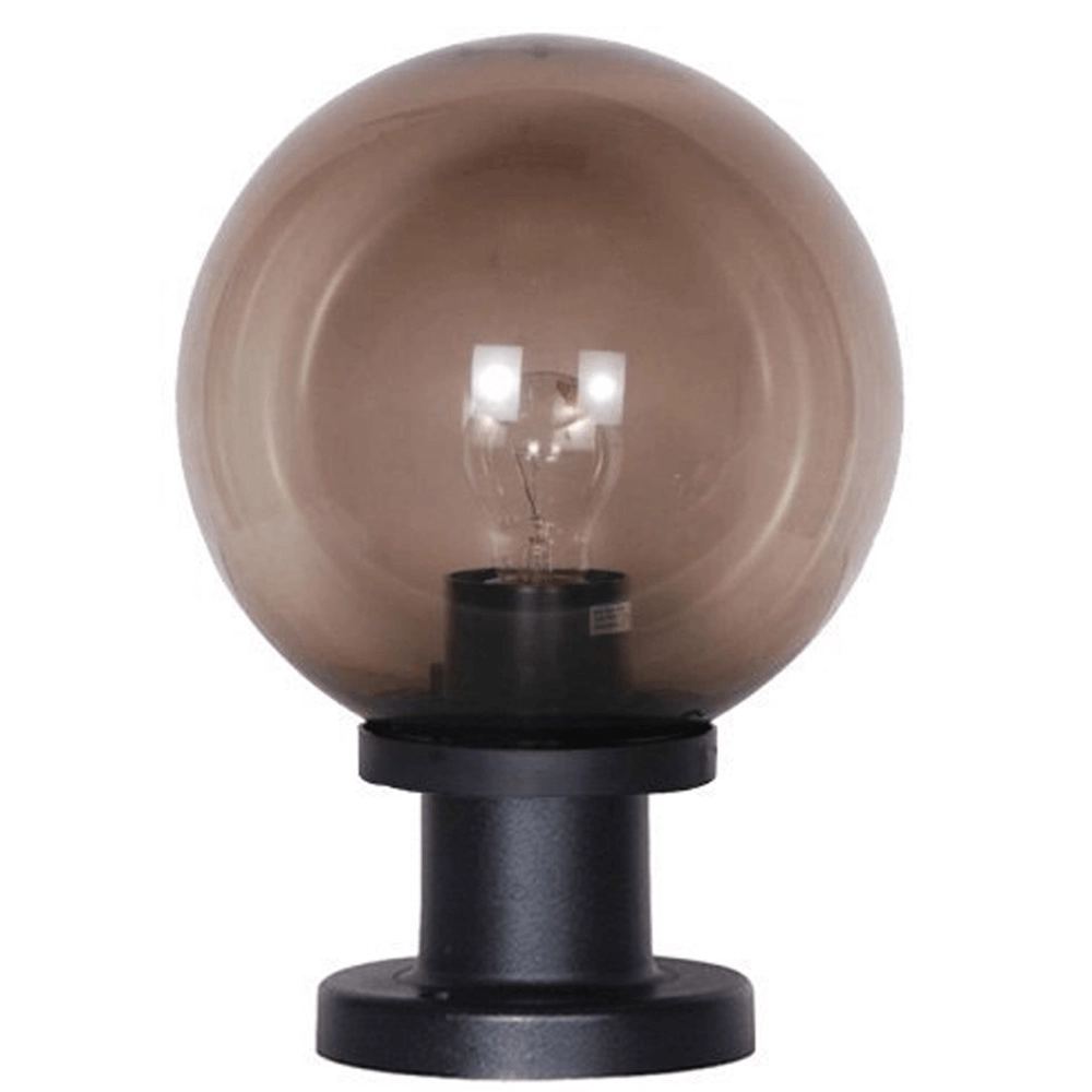 Bulb lamp Bolano 31,5cm. pedestal smoke
