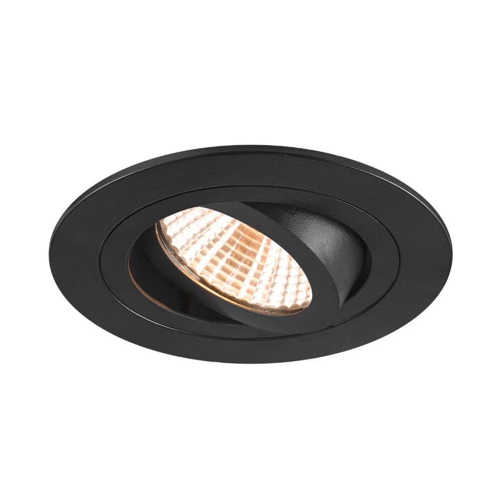 Round led spot New Tria 75 black - 2700K - 705lm - 38g