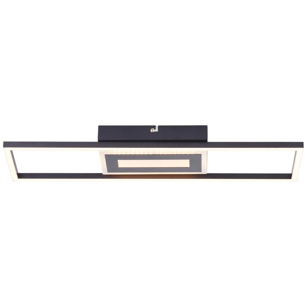 Ceiling lamp Besson Rectangular Black Brilliant 4004353420009