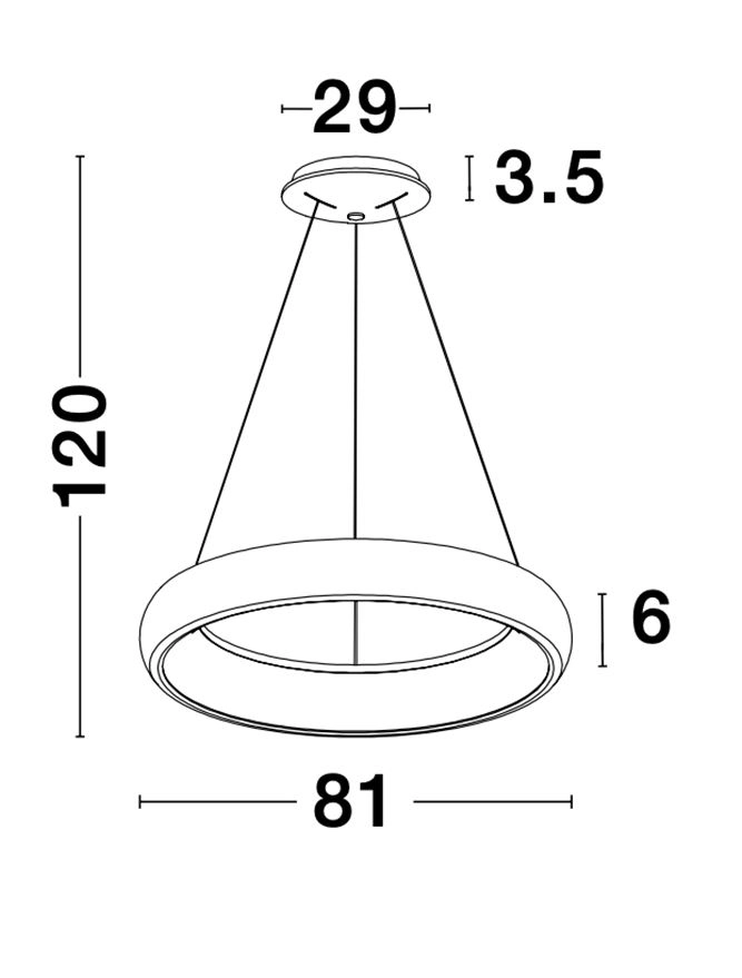 Design pendant lamp Albi white Ø 81cm Lyora 5212017416896