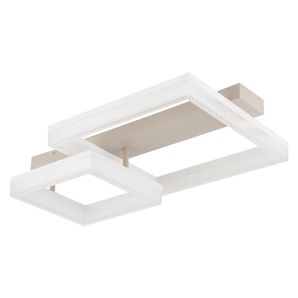 Modern ceiling lamp Zara sand brown square 53cm Globo 9007371579075