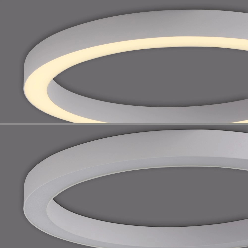Sleek led ceiling lamp Pure Lines Round Ø 50cm - white Paul Neuhaus 4012248395806