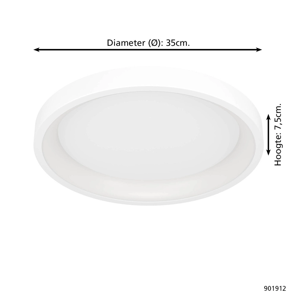 Round ceiling lamp Loretello-Z Smart White Eglo 9008606358250