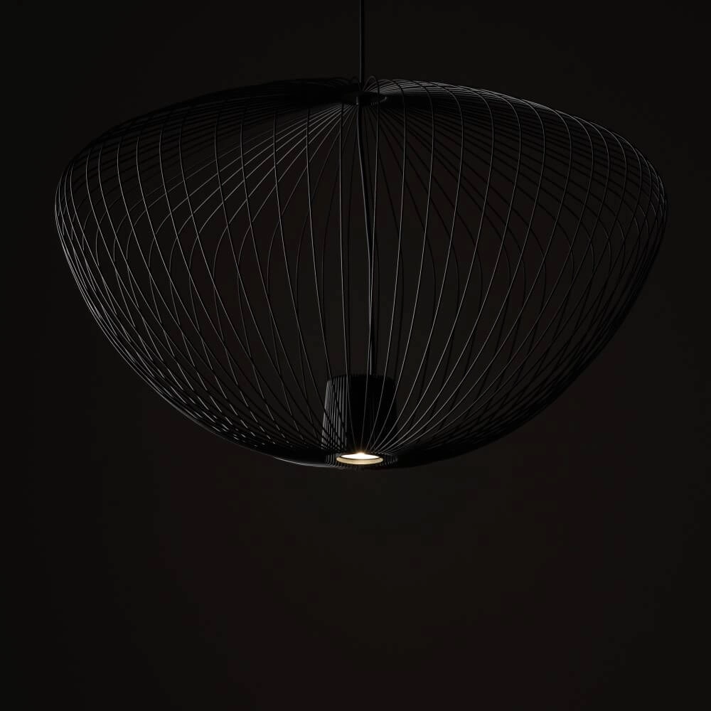 Rattan pendant lamp Pumpkin L Ø 70cm Lyora 5903139112529