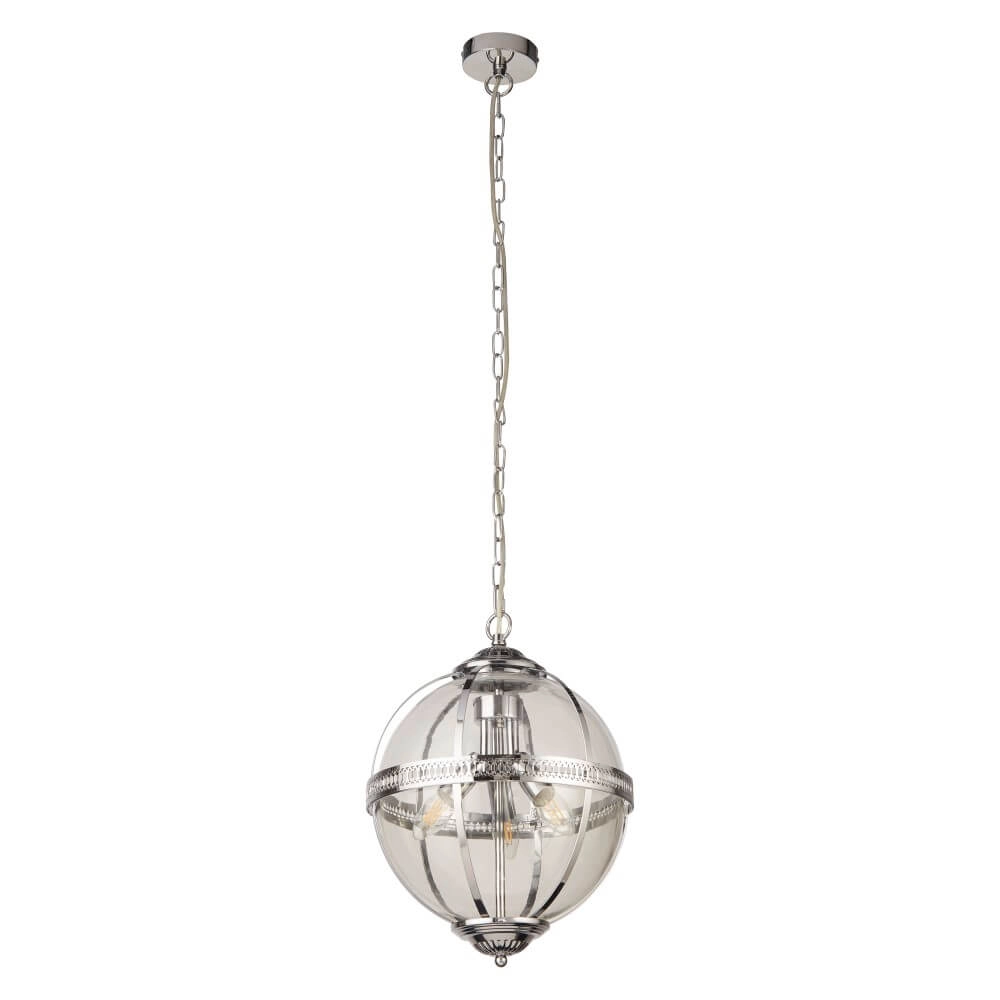 Classic hanging lamp Coronet chrome