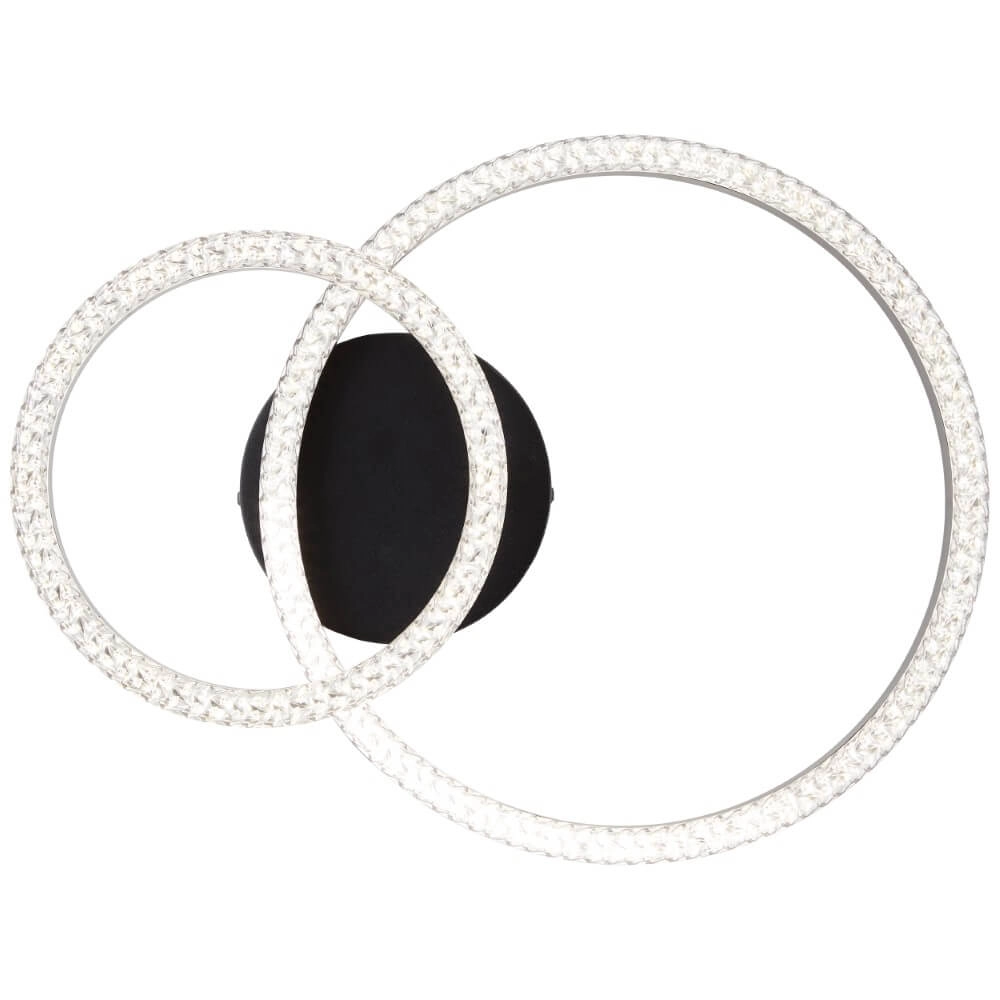 Black ceiling lamp Aurelia 2500lm Brilliant 4004353442124