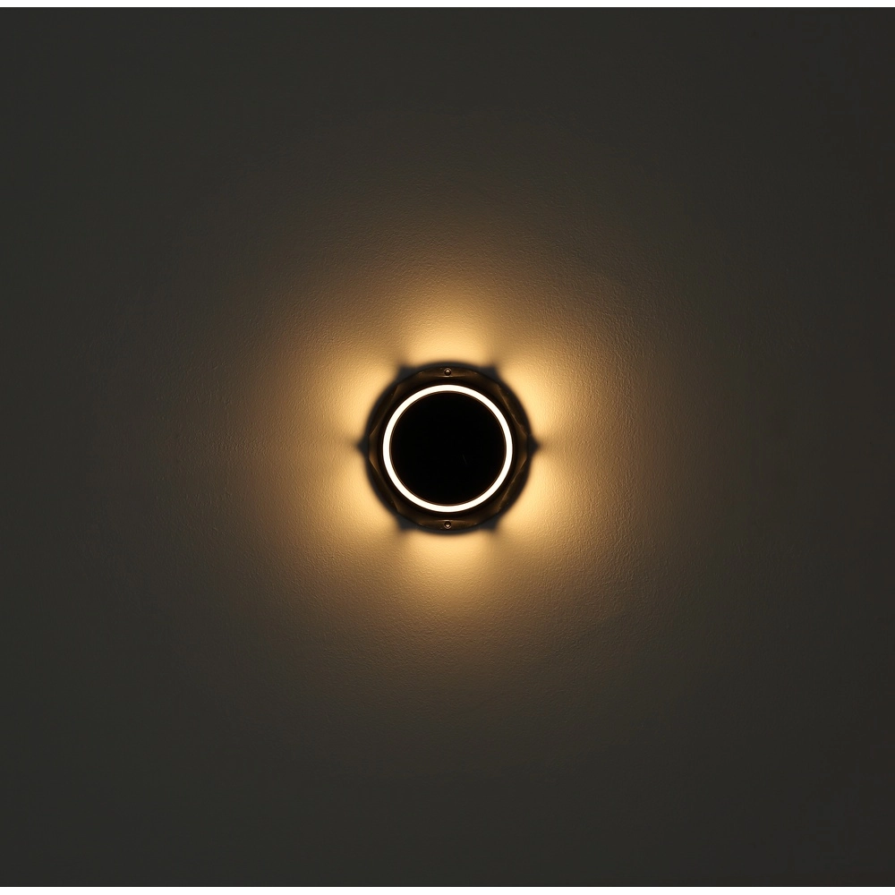 Spike light Akron Black Solar Round Globo 9007371510528
