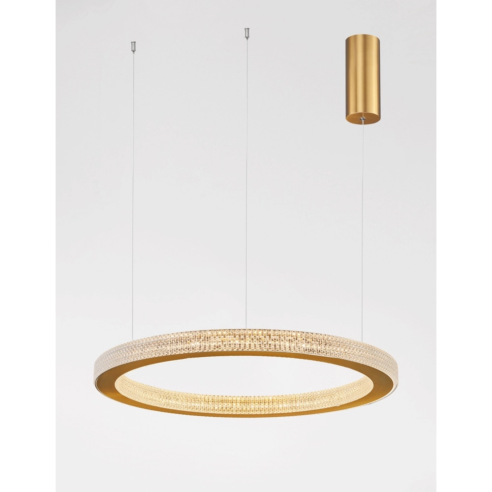 Pendant lamp Fiore gold Ø 60cm Lyora 5212017424136