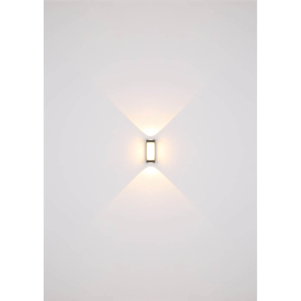 Design wall lamp Plixon anthracite rectangle Globo 9007371455430