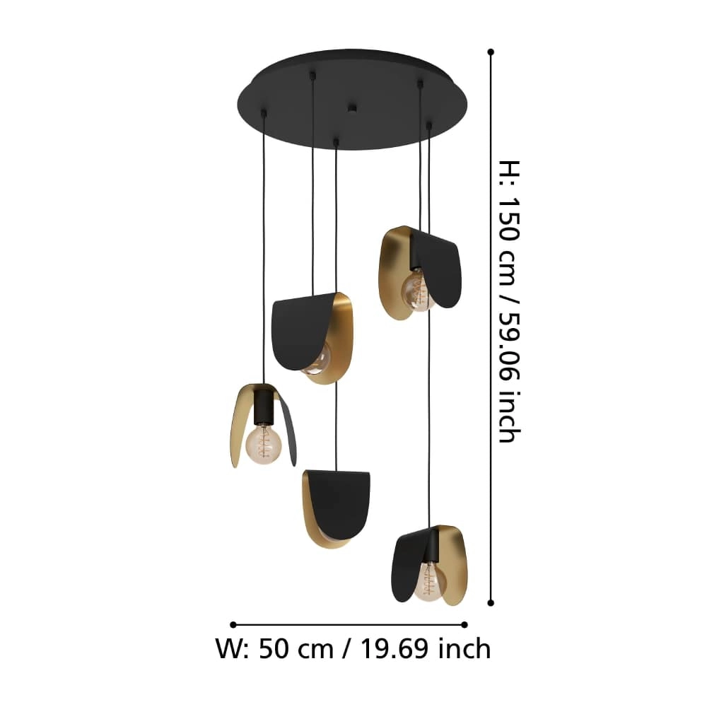 Vide hanging lamp Serenara Ø 50cm Stars of Light 9008606242719