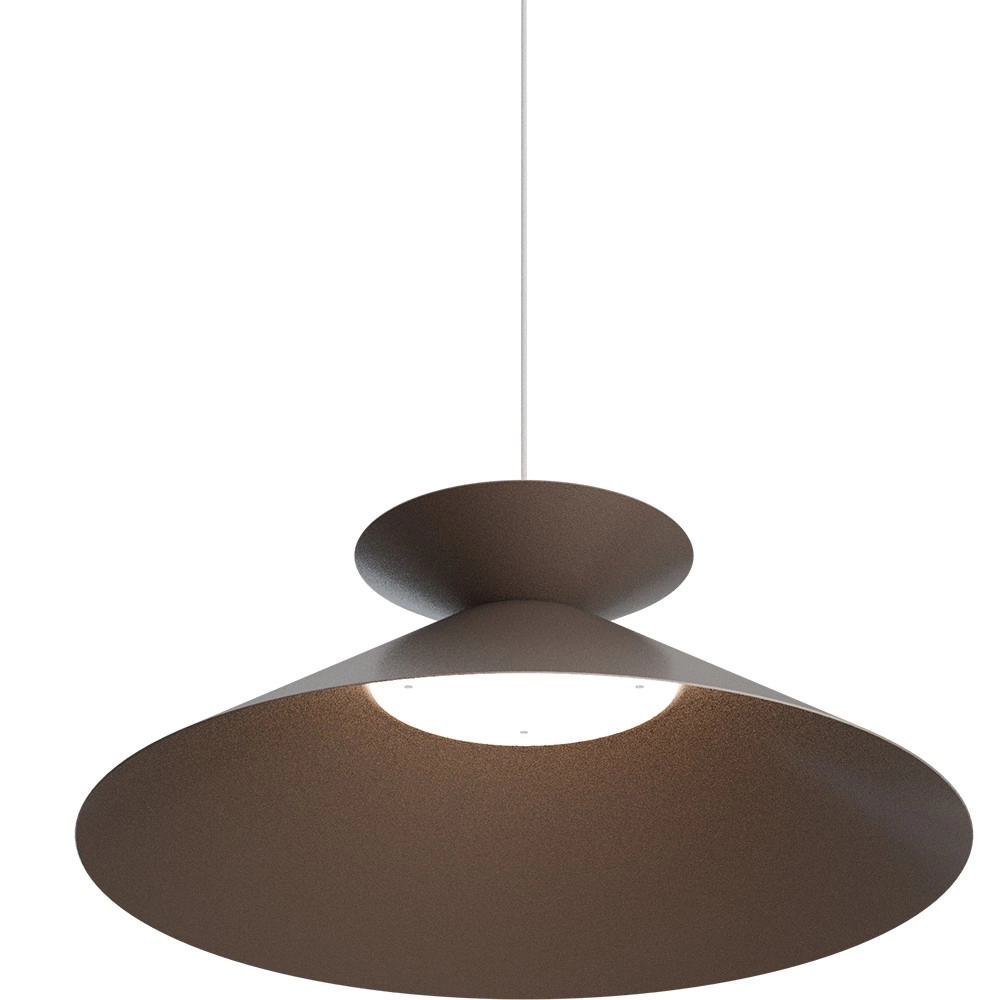 Pendant lamp Ceppo cocoa brown Ø 45cm with uplight Masterlight 8718121389646