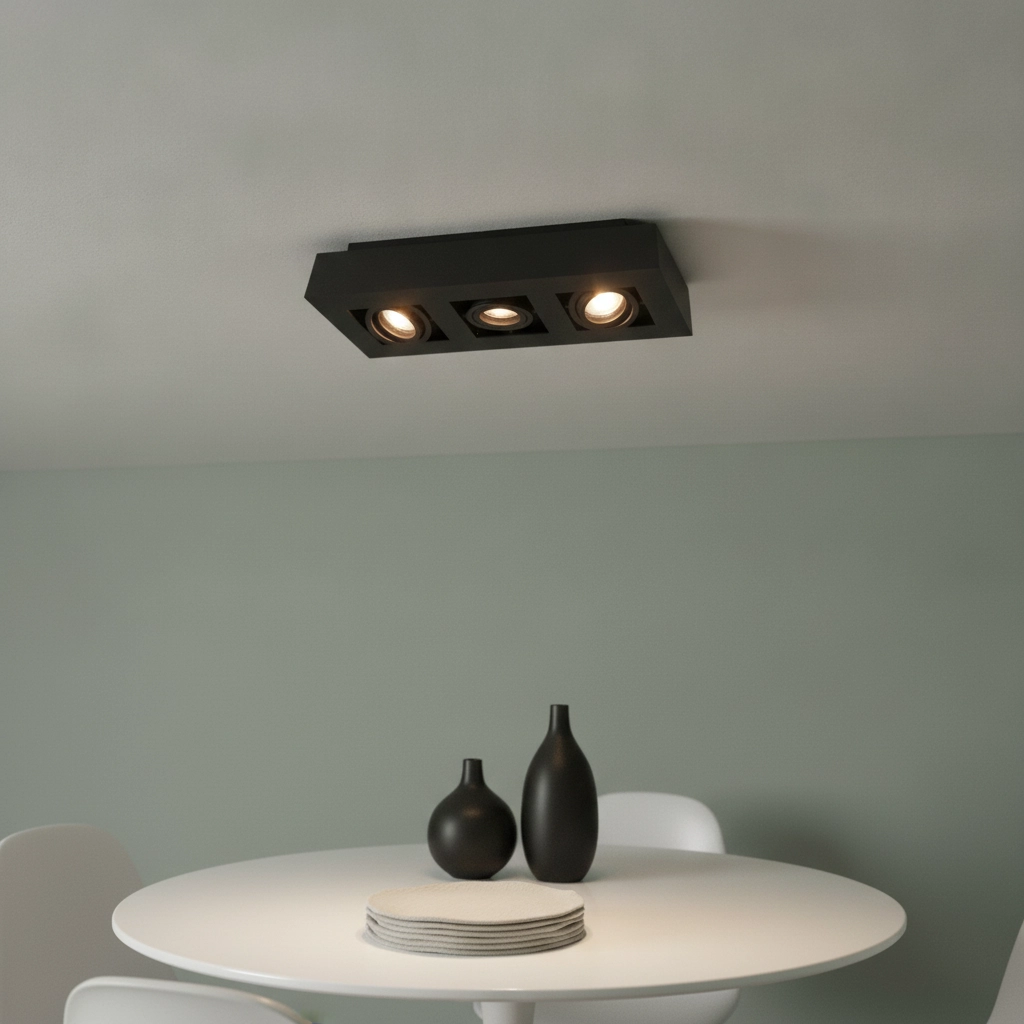 3-light surface-mounted spot Bosco