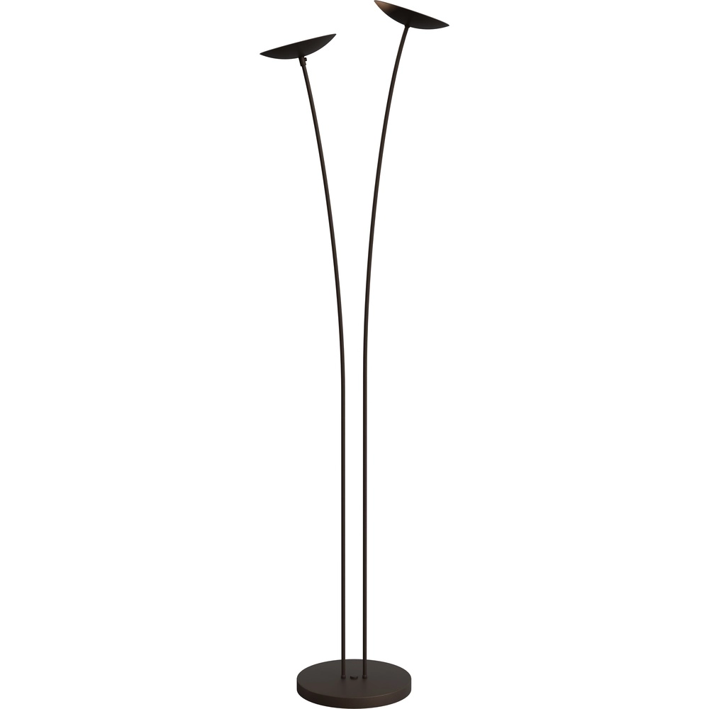 Design floor lamp Scala 2-light cocoa