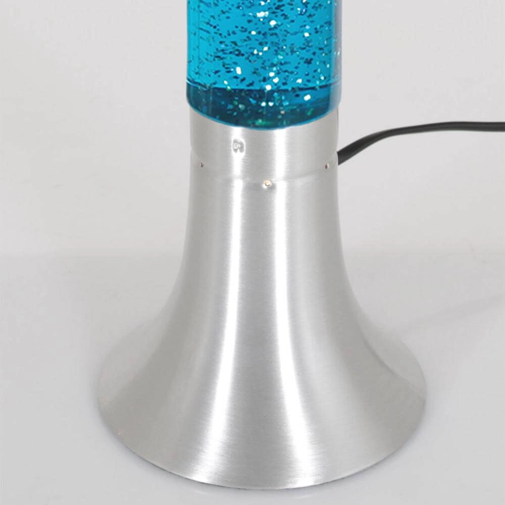 Lava lamp Volcan metal with blue Steinhauer 8712746177664