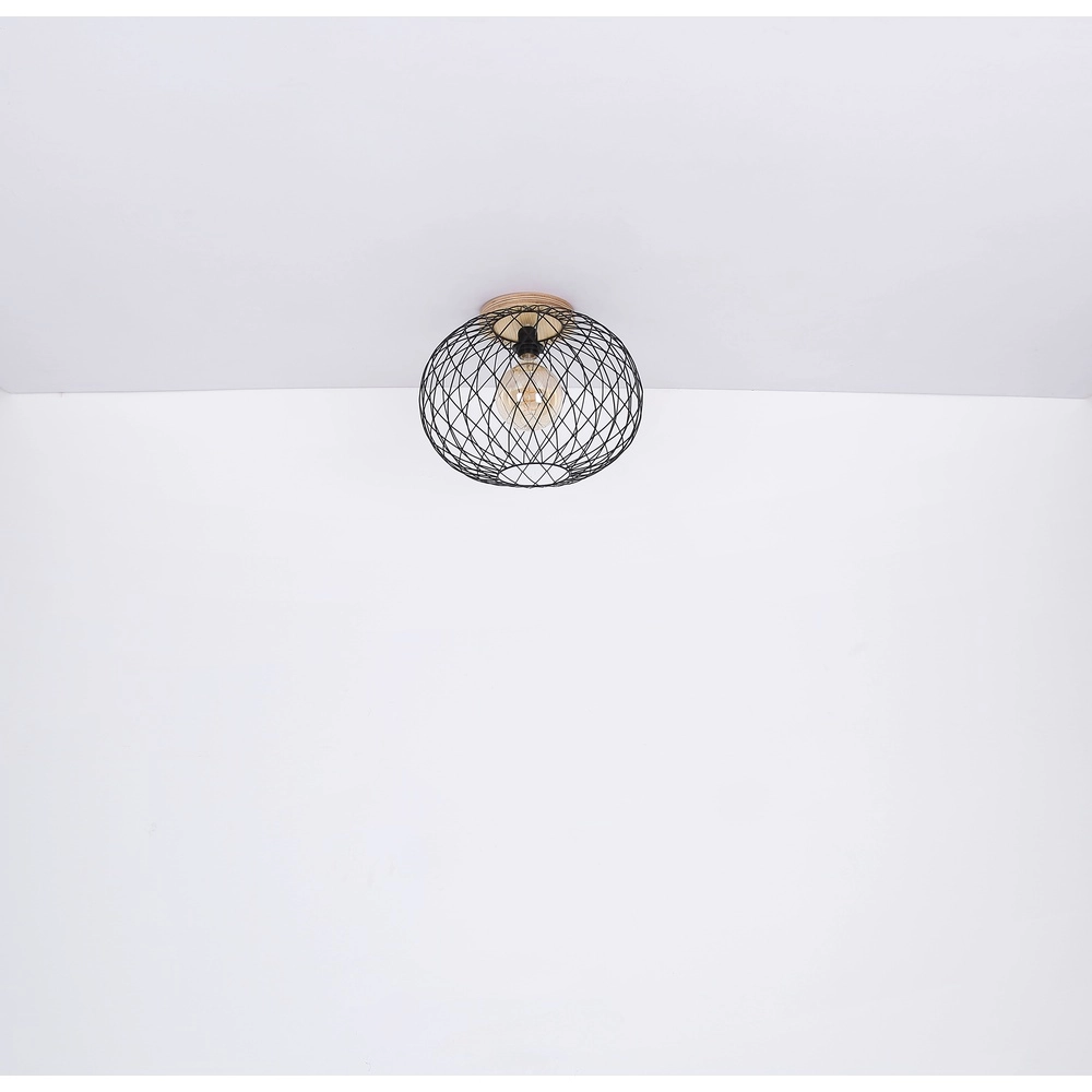 Wall lamp Lacky 2-light black Globo 9007371417360