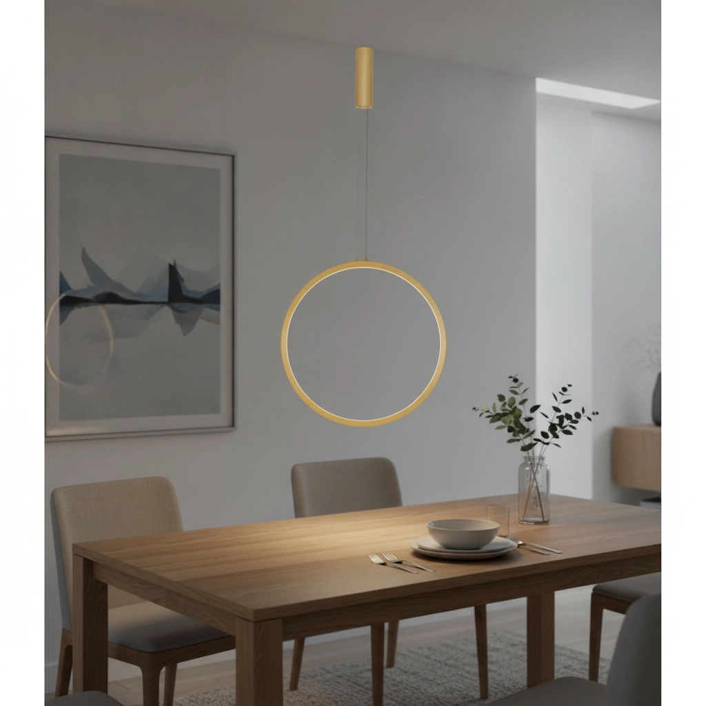 Round pendant lamp Change Ø 60cm gold