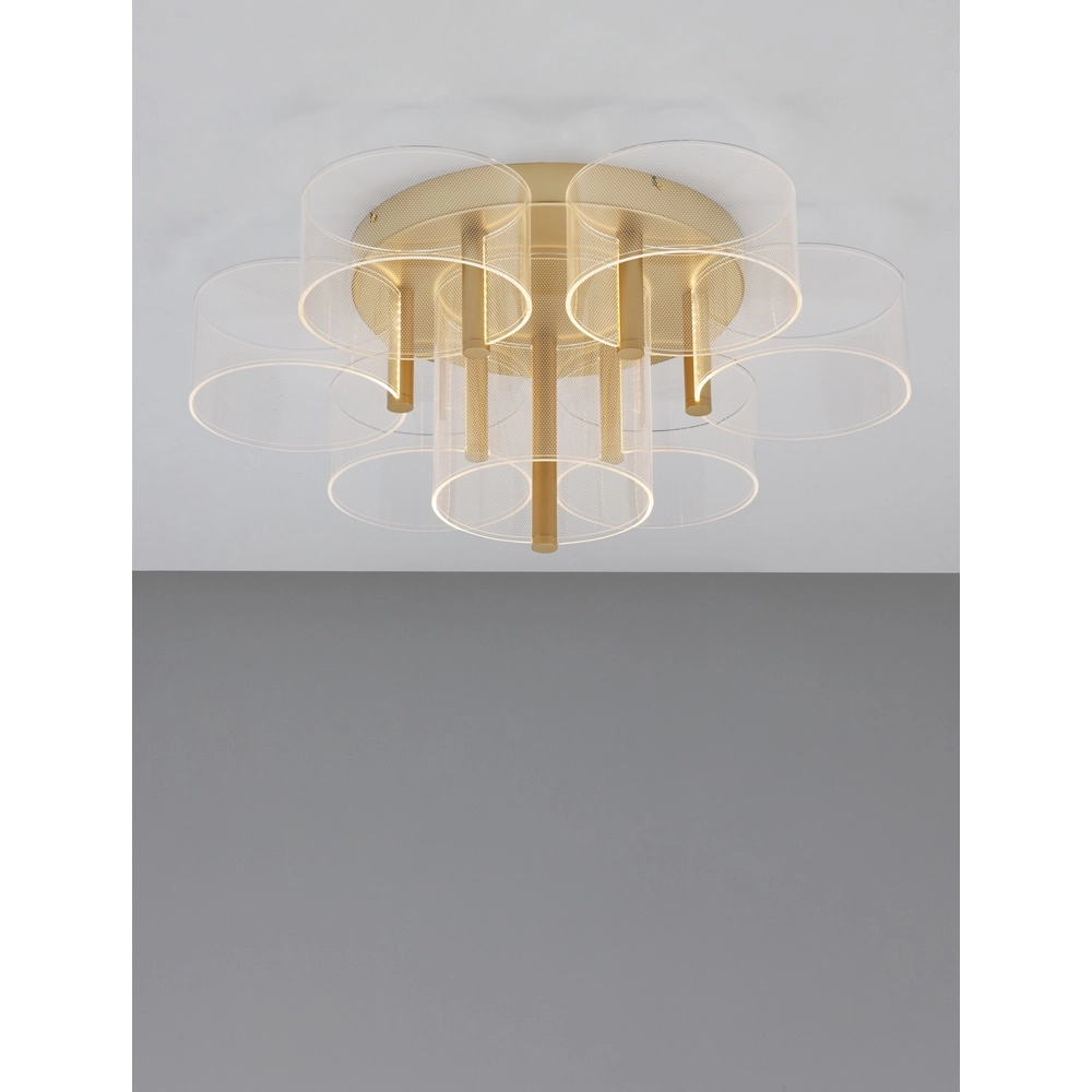 Design ceiling lamp Gatlin gold Ø 68cm