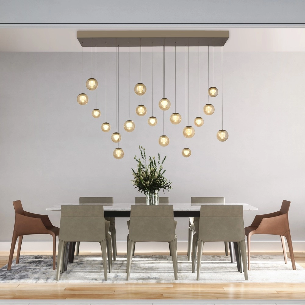 19-light pendant lamp Pure Popup Bronce Paul Neuhaus 4012248396704