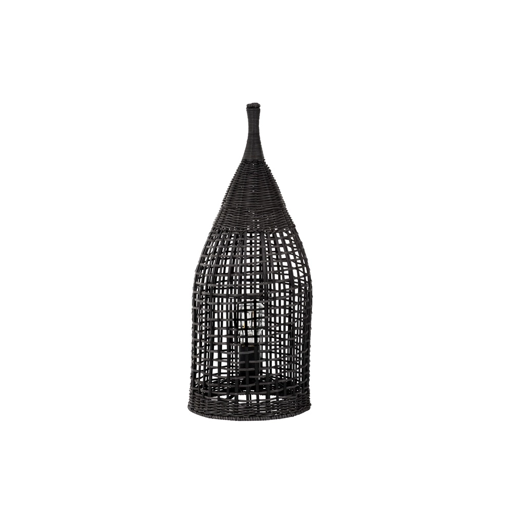 Bohemian floor lamp Naos rattan 54,5H black Lyora 5212017477576