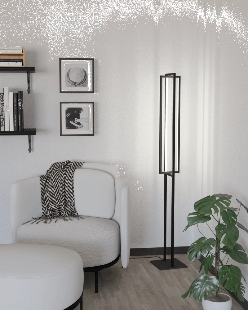 LED standing lamp Siberia black Eglo 9008606244089