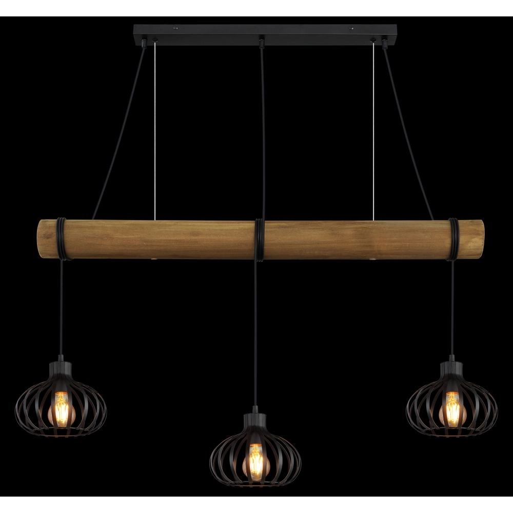 3-light pendant lamp Caldwell dining table Globo 9007371589586