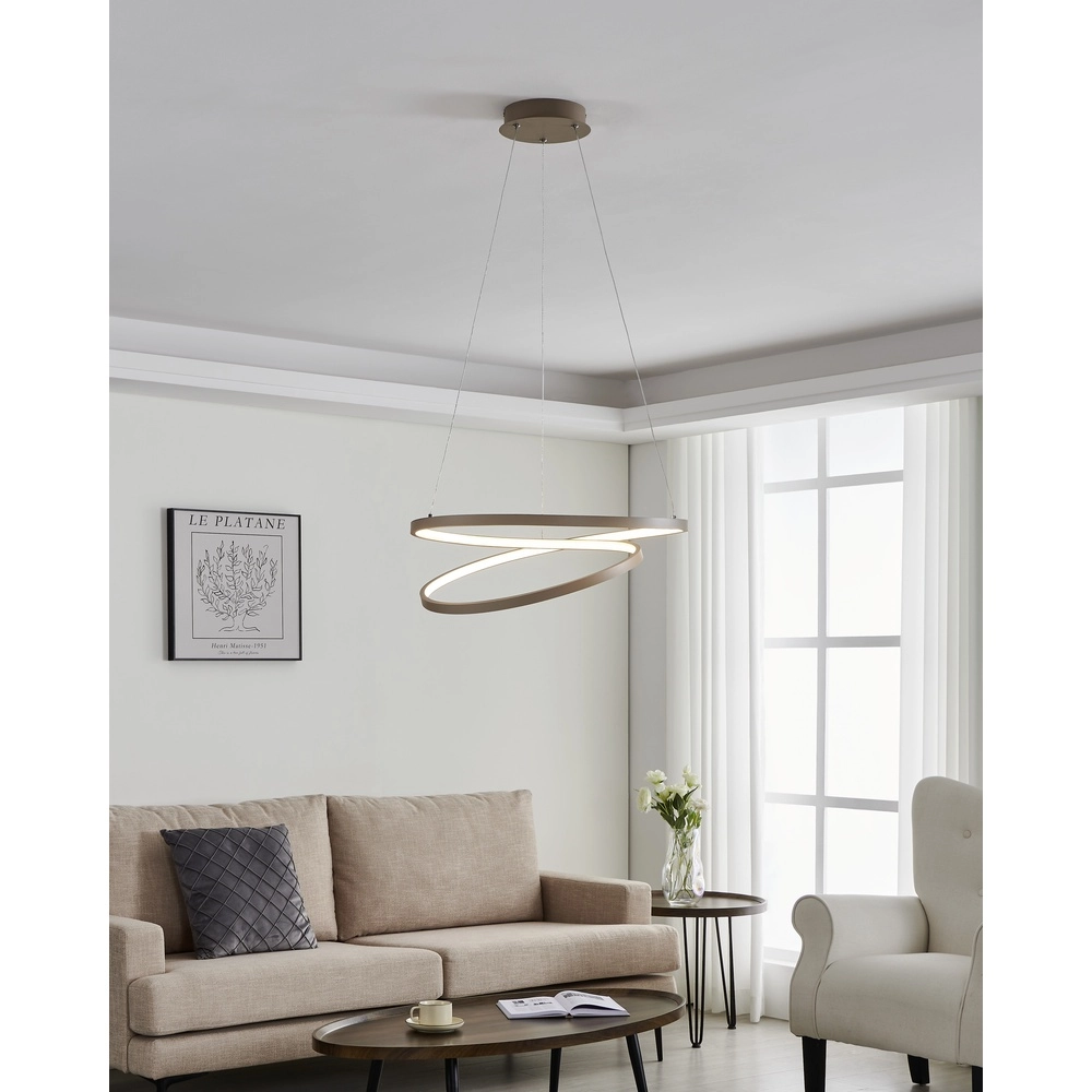 Ø 55cm led pendant light Ruotale sand Eglo 9008606303533