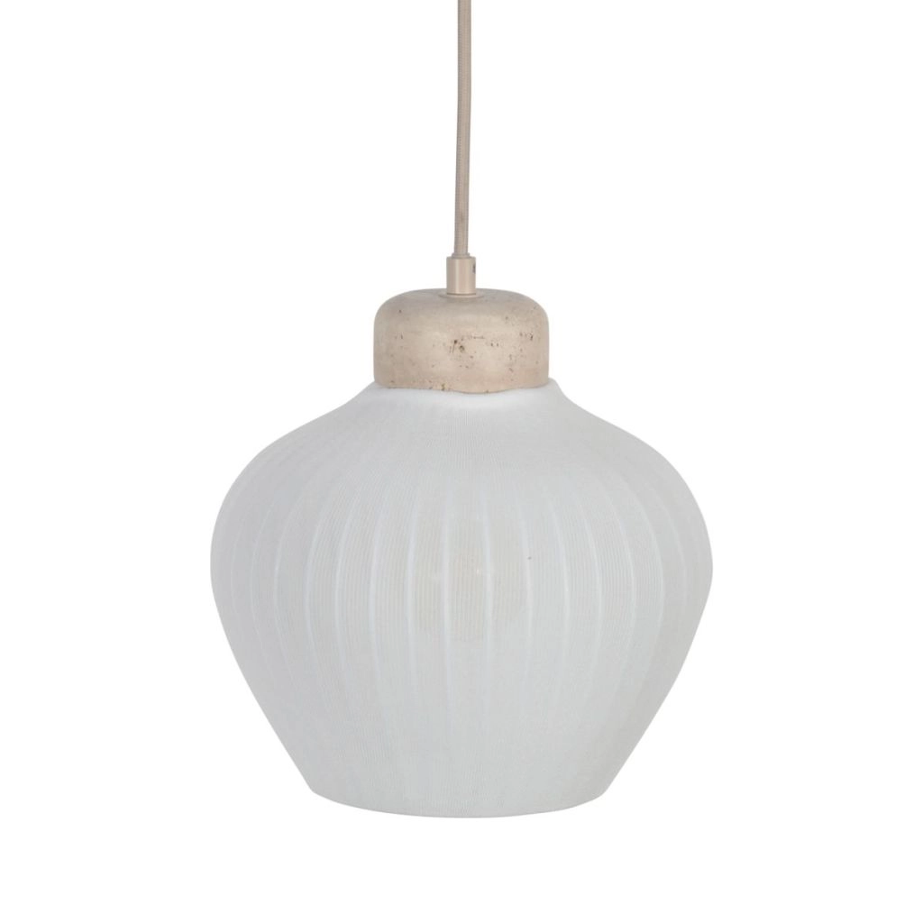 Pendant lamp Travino sand brown Ø21cm Steinhauer 8712746184365