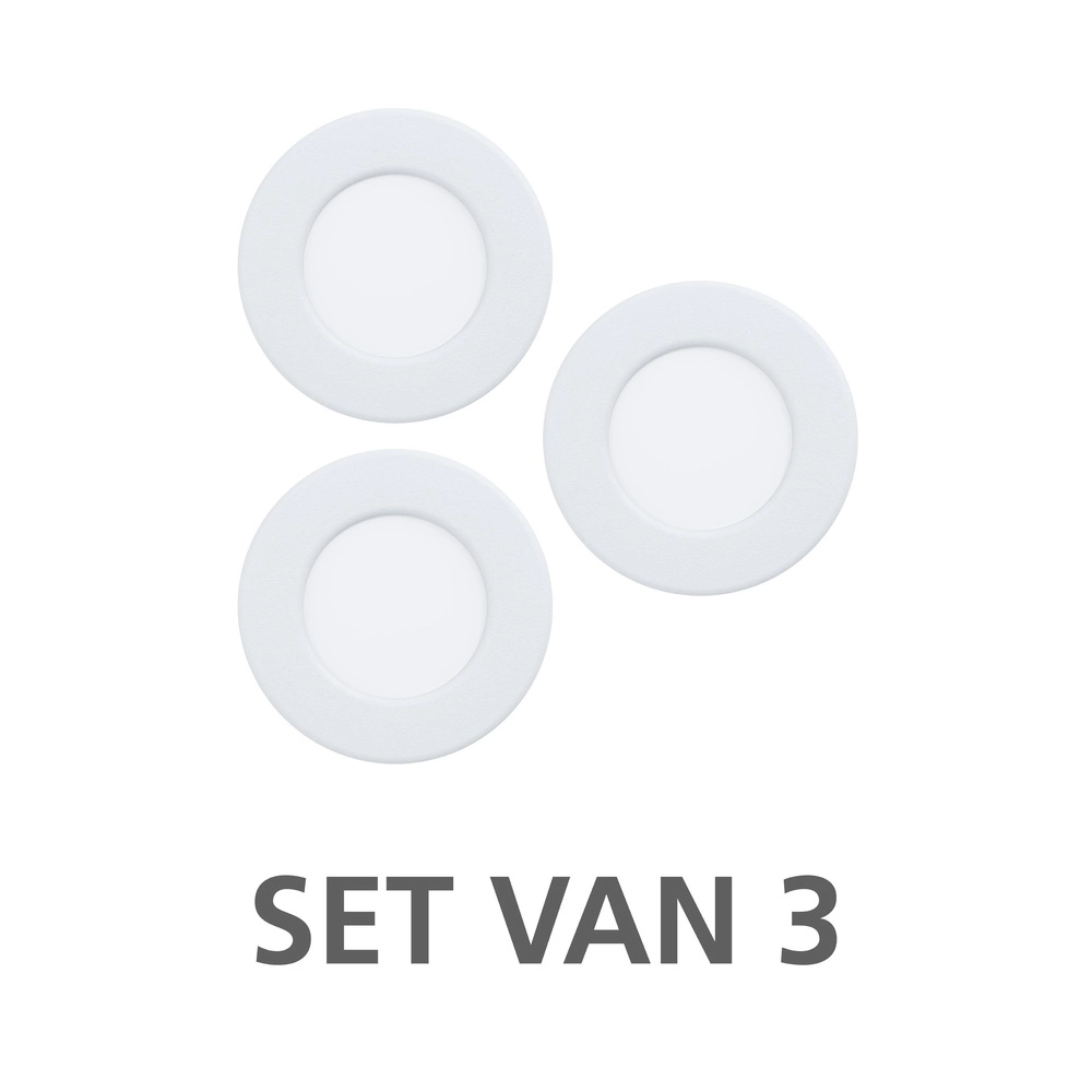 IP44 recessed spotlight Fueva 6-Z Zigbee - white - Ø 8.8cm Eglo 9008606330997