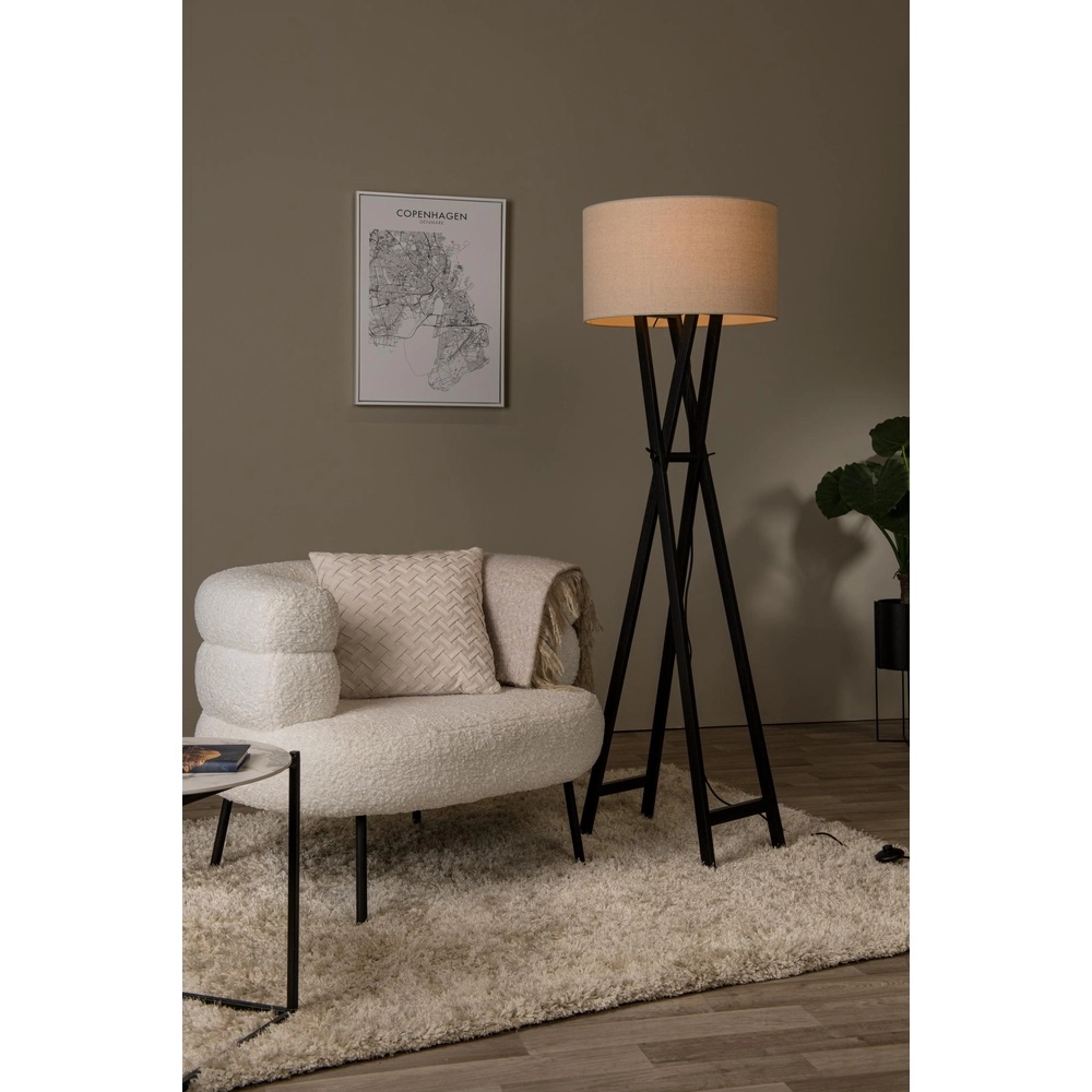 Floor lamp Trafalgar Black Lucide 5411212303424