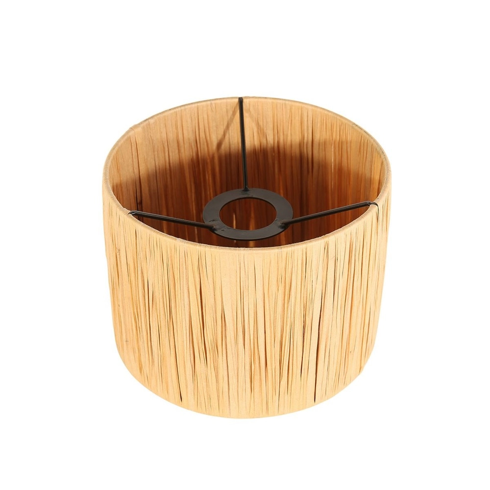 Black table lamp Noor with straw hood Steinhauer 8712746182156