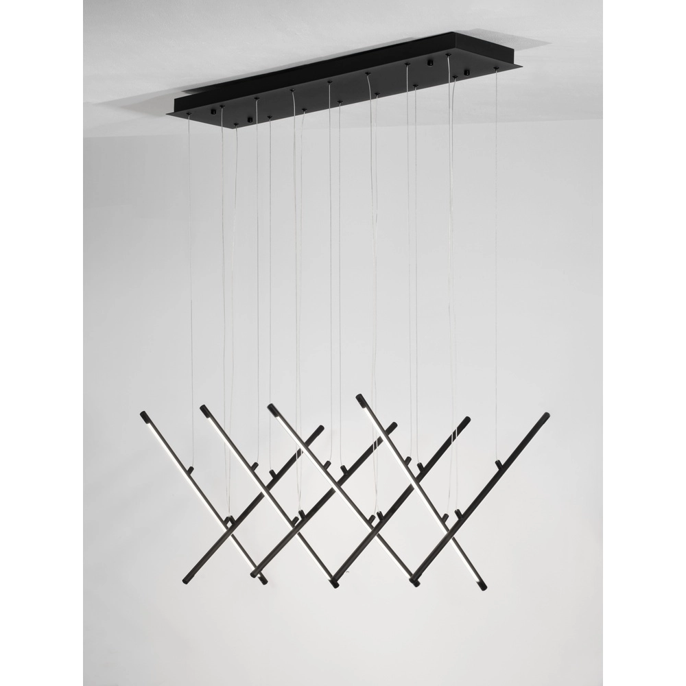 Design pendant lamp Elettra black