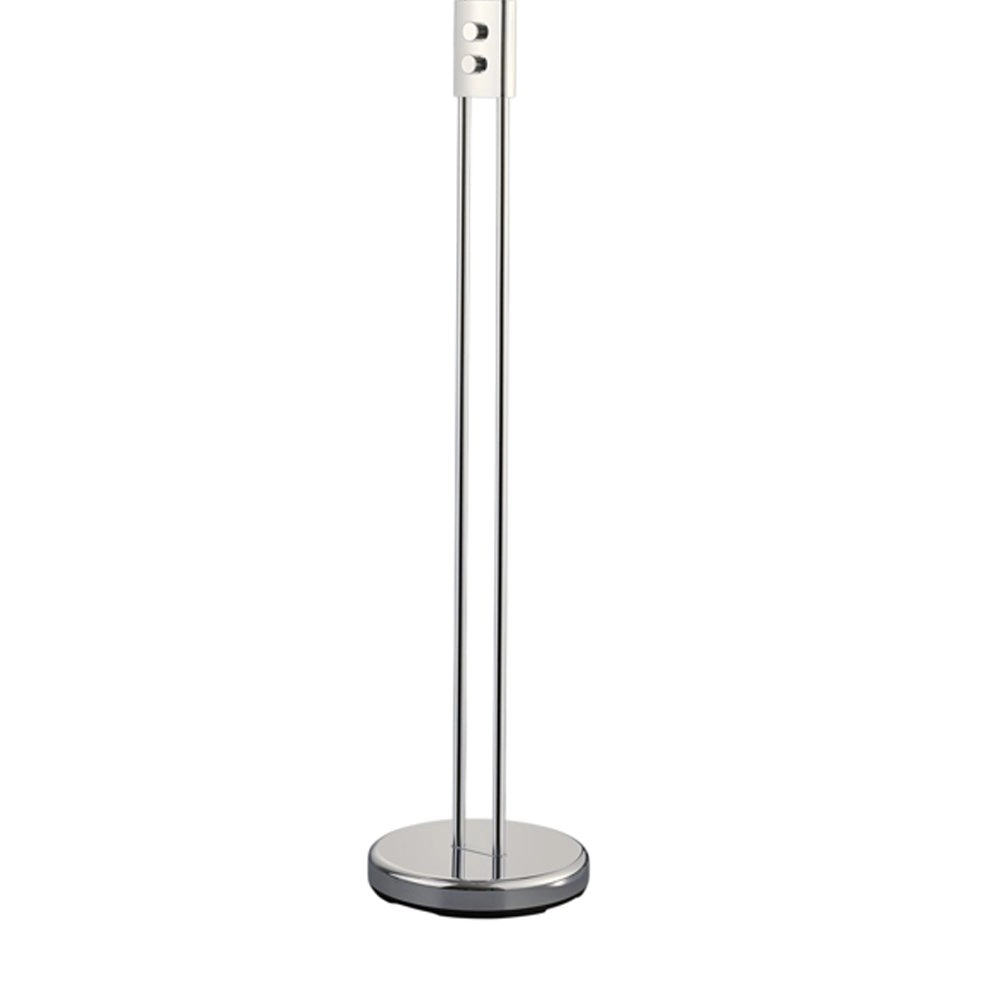 LED standing lamp Chris 2-light 180cm chrome Trio 4017807336795