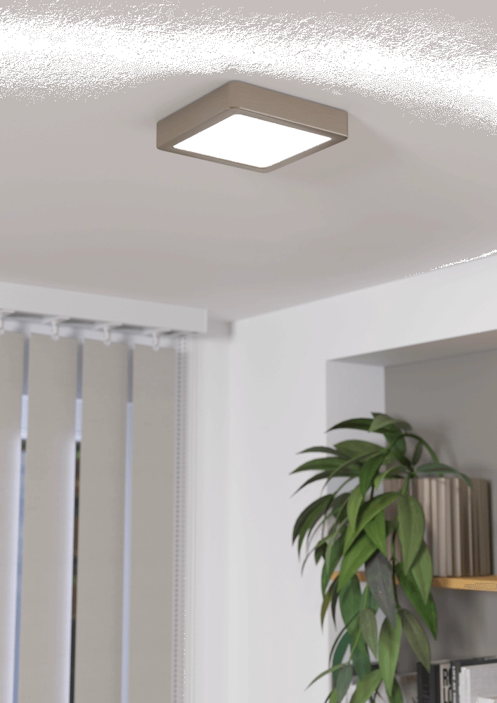 Stainless steel ceiling lamp Fueva 5 16 by 16cm Eglo 9008606244928