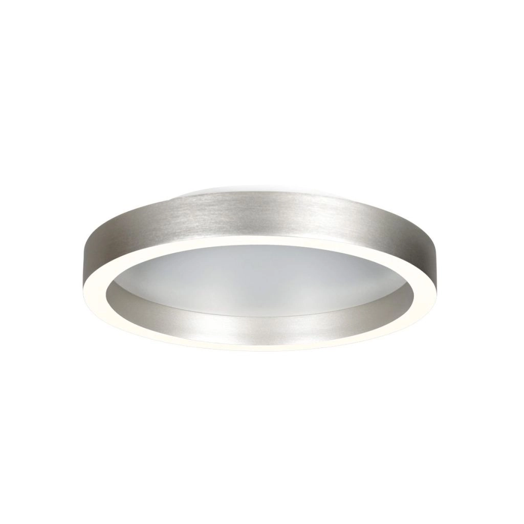 Design ceiling lamp Ringlux brushed metal Ø 30cm