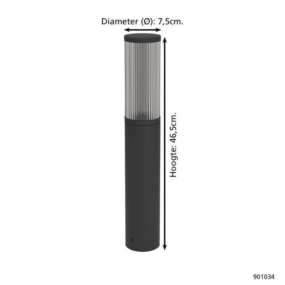 Design floor lamp Salle black 46.5cm Eglo 9008606298082
