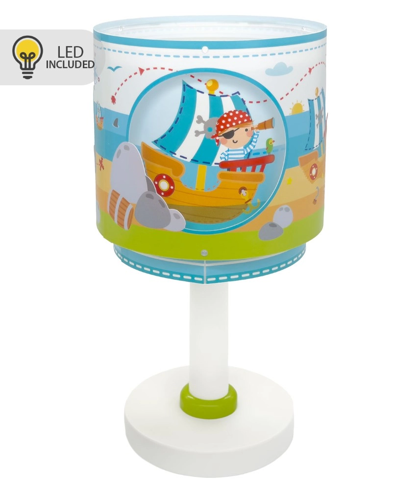 Table lamp Pirate Island blue