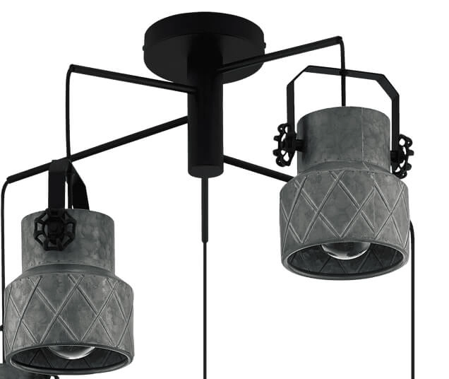 Hanging lamp Hilcott black Stars of Light 9002759398569