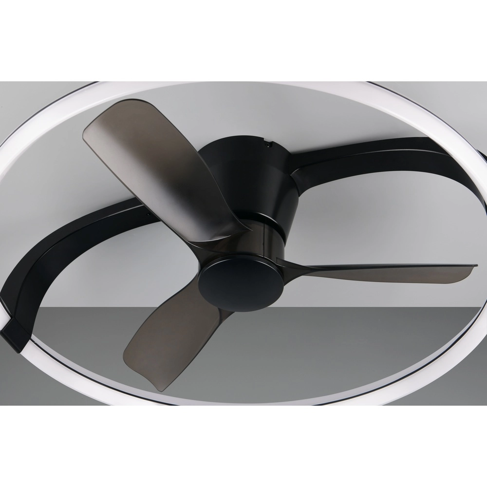 Smarthome fan Stockholm black Ø 73,5 Tuya Trio 4017807693133