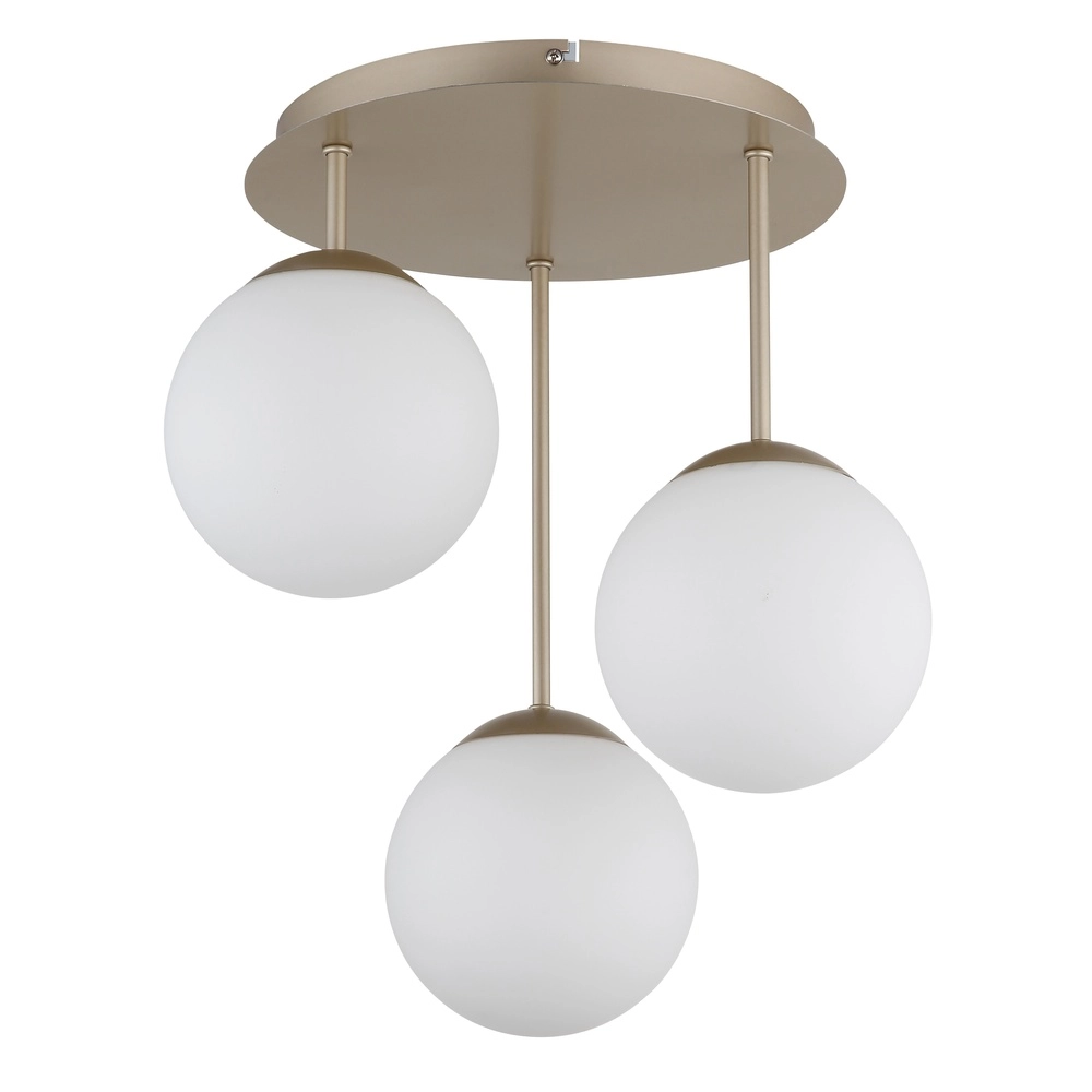 3-light ceiling lamp Harmon Champagne Globo 9007371580927