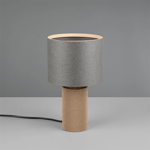 Bamboo table lamp Canio Ø 16cm Trio 4017807617221
