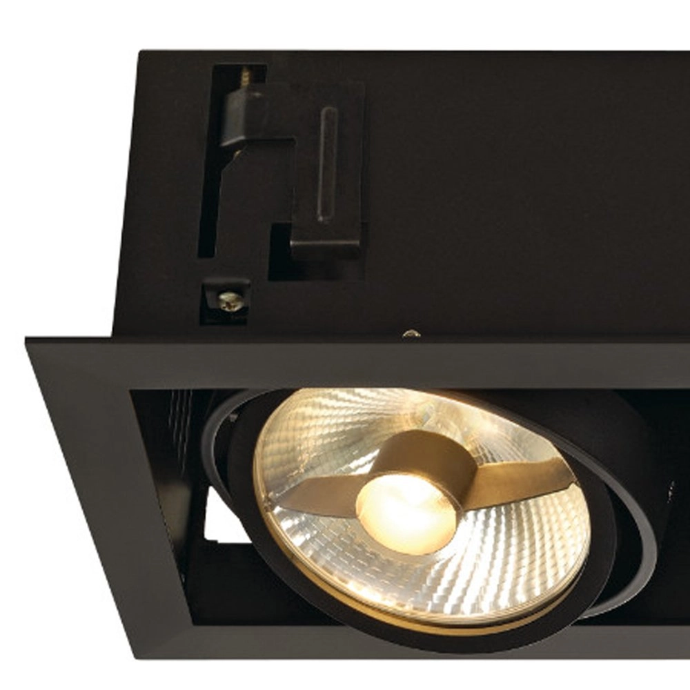 Recessed spotlight Kadux 2 ES111 19.5cm black SLV 4024163151566