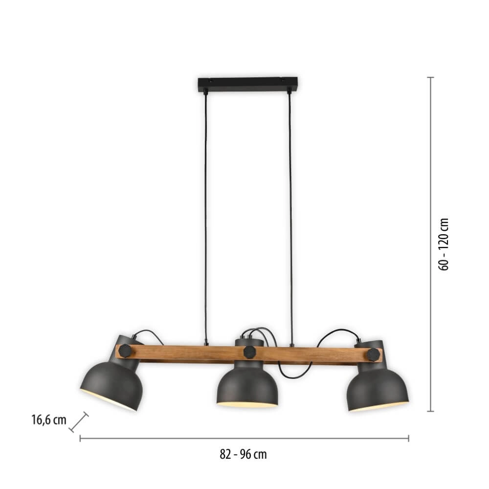 Pendant lamp Cup 2.0 3-light Just Light 4043689000677