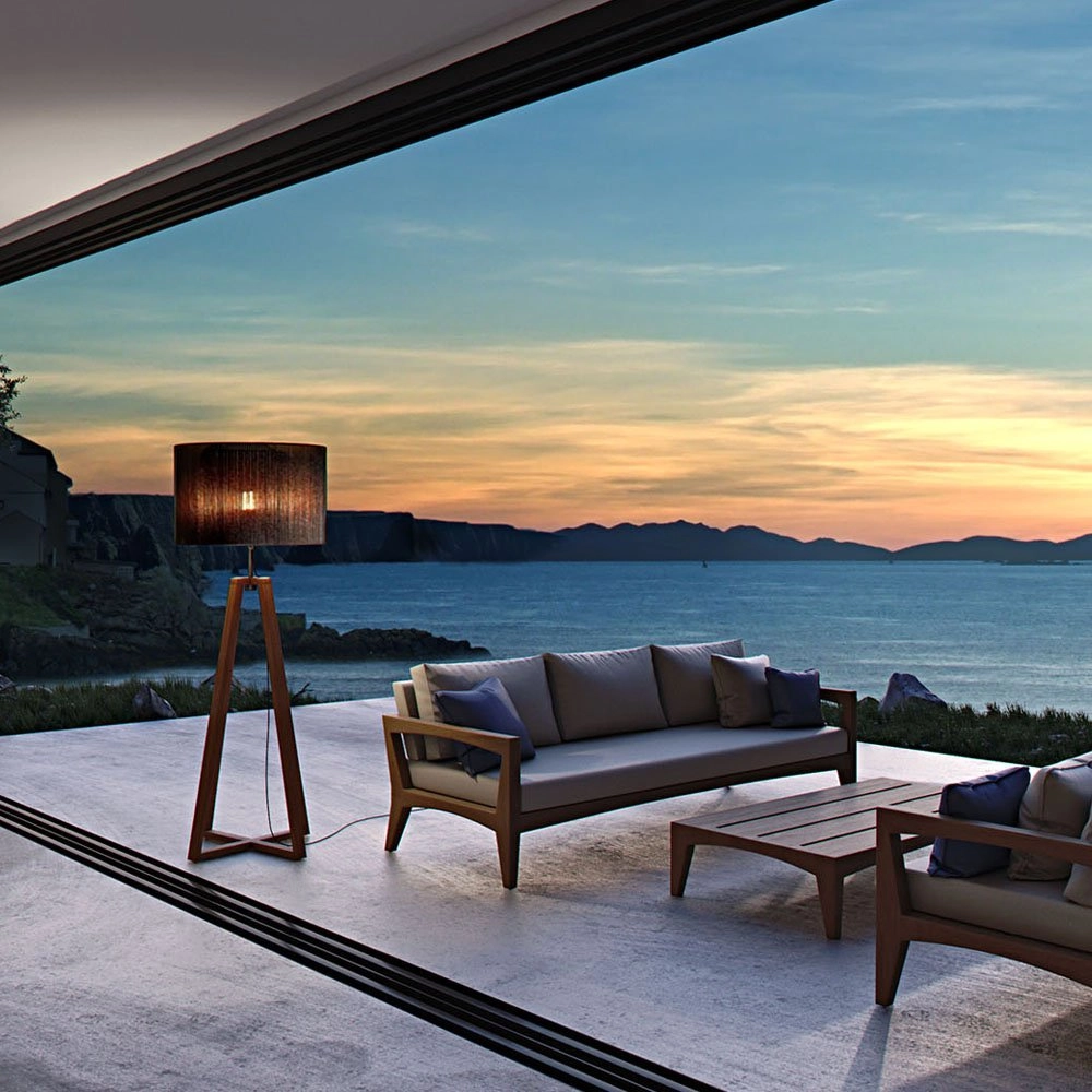 Table lamps outside Club 185cm Royal Botania