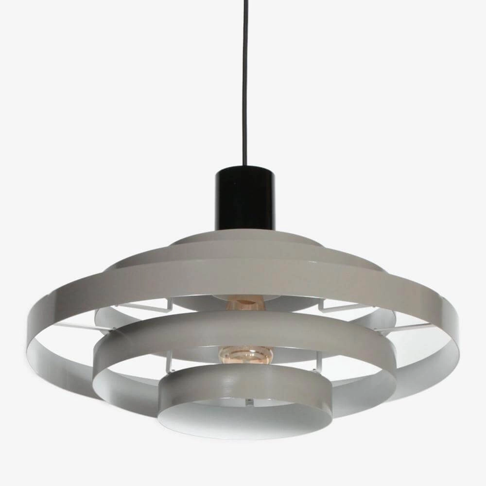 Design pendant lamp Halo Cirque grey Ø 50cm Steinhauer 8712746178319