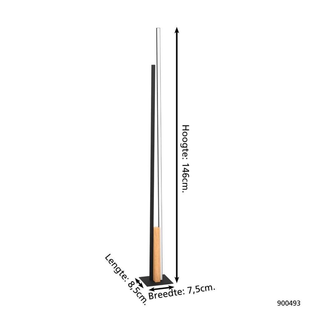 Modern floor lamp Panagria with led Eglo 9008606244270